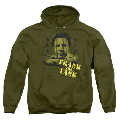 Old School Frank The Tank Mens Hoodie Military Green