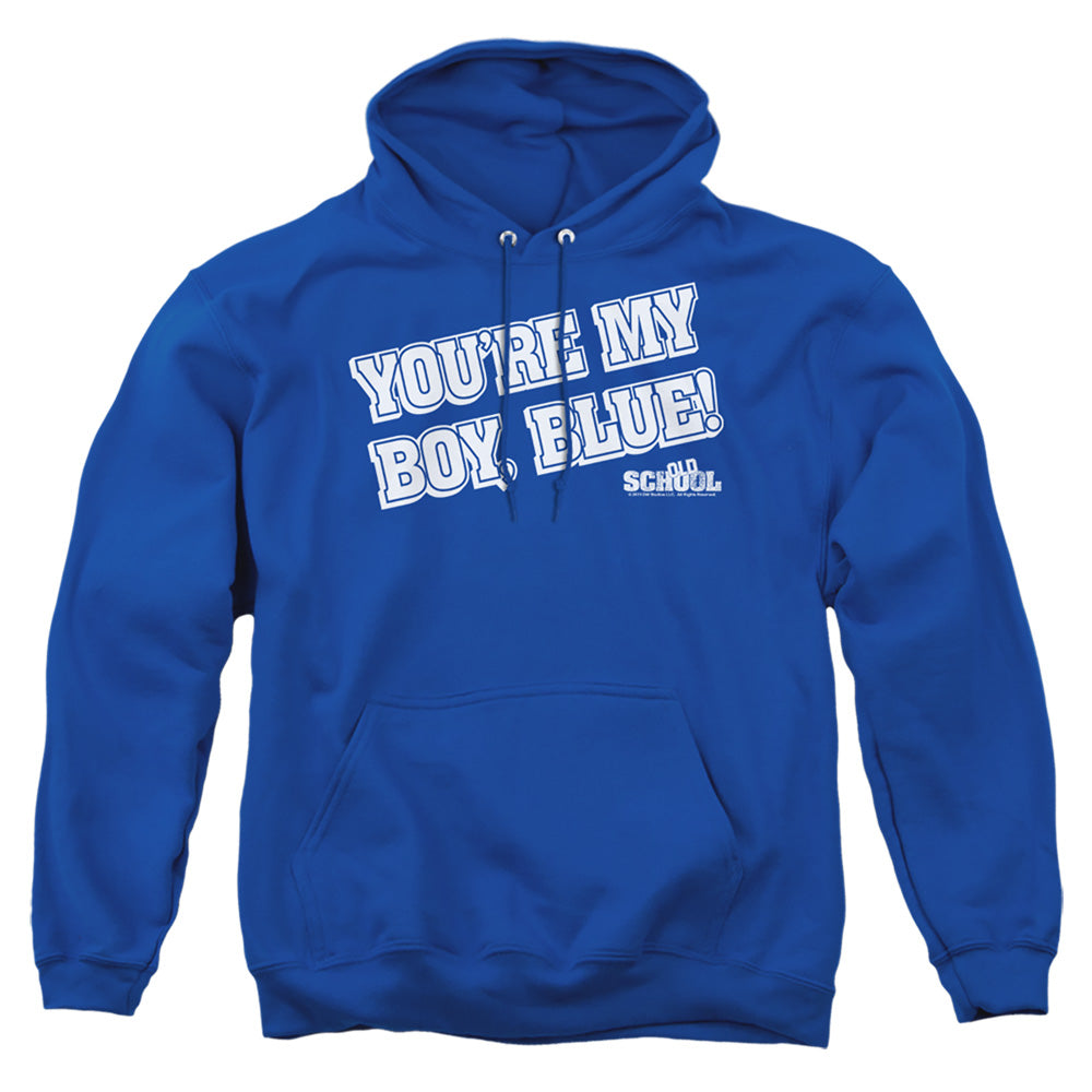 Old School My Boy Blue Mens Hoodie Royal Blue