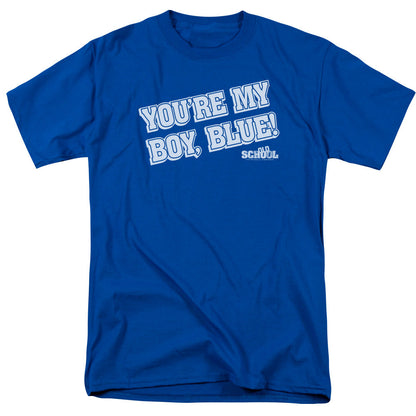 Old School My Boy Blue Mens T Shirt Royal Blue