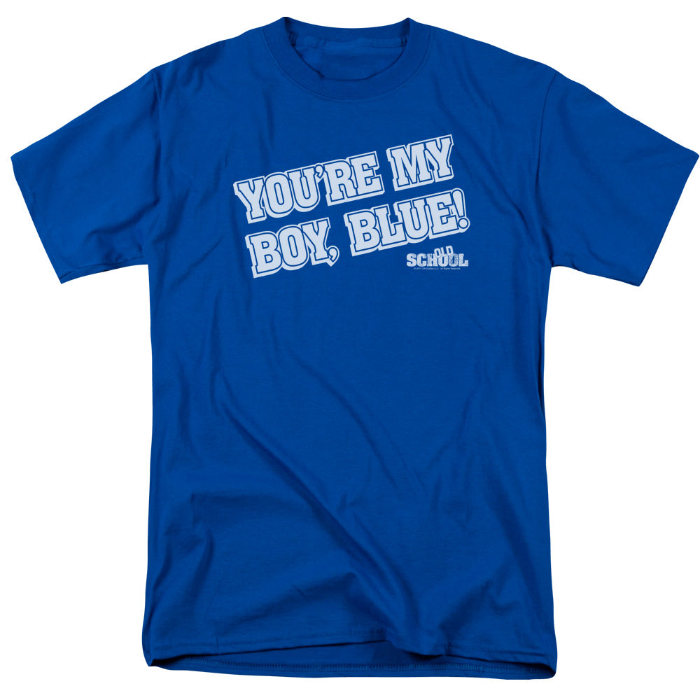 Old School My Boy Blue Mens T Shirt Royal Blue