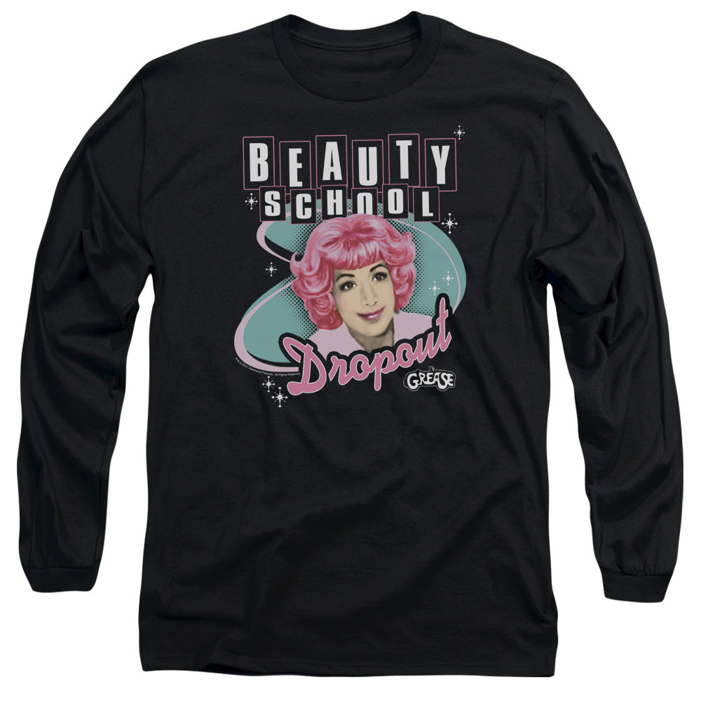 Grease Beauty School Dropout Mens Long Sleeve Shirt Black Officially Licensed