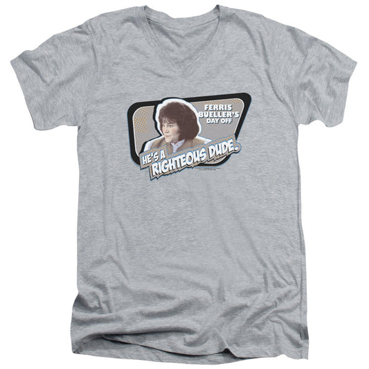 Ferris Buellers Day Off Grace Mens Slim Fit V-Neck T Shirt Athletic Heather