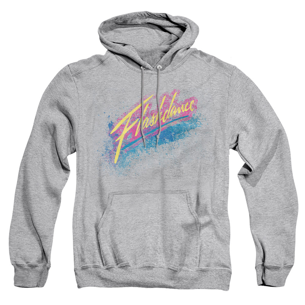Flashdance Spray Logo Mens Hoodie Athletic Heather