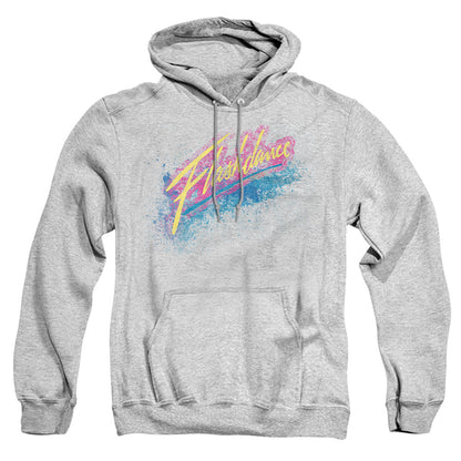 Flashdance Spray Logo Mens Hoodie Athletic Heather