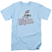 Load image into Gallery viewer, Major League Distressed Logo Mens T Shirt Light Blue
