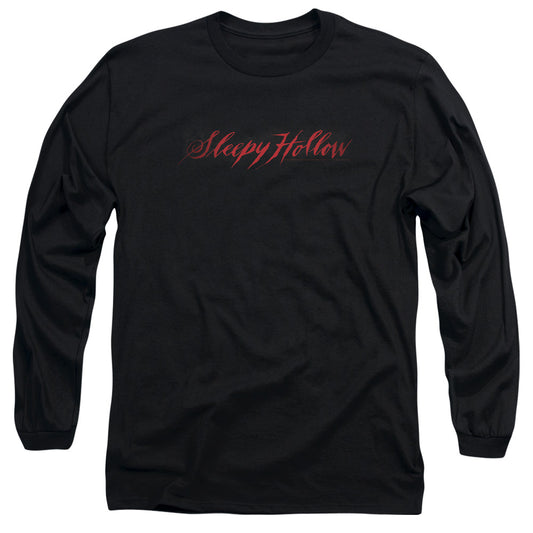 Sleepy Hollow Logo Mens Long Sleeve Shirt Black Officially Licensed