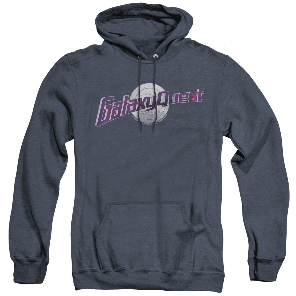 Galaxy Quest Logo Heather Mens Hoodie Navy