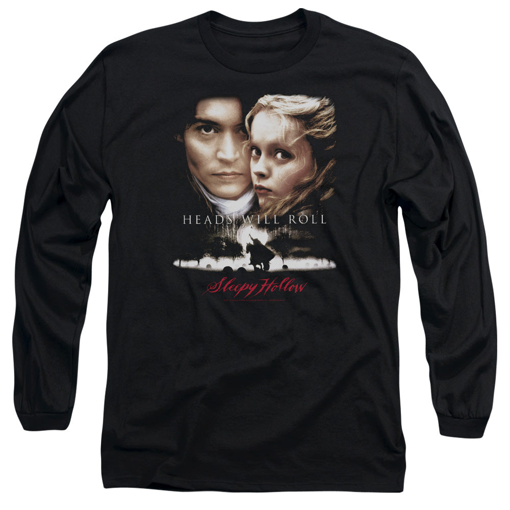 Sleepy Hollow Heads Will Roll Mens Long Sleeve Shirt Black Officially Licensed