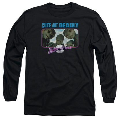 Galaxy Quest Cute But Deadly Mens Long Sleeve Shirt Black Officially Licensed