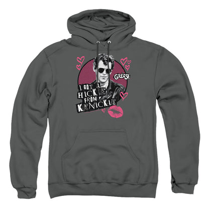 Grease Kenickie Mens Hoodie Charcoal