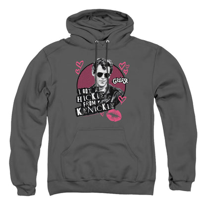 Grease Kenickie Mens Hoodie Charcoal