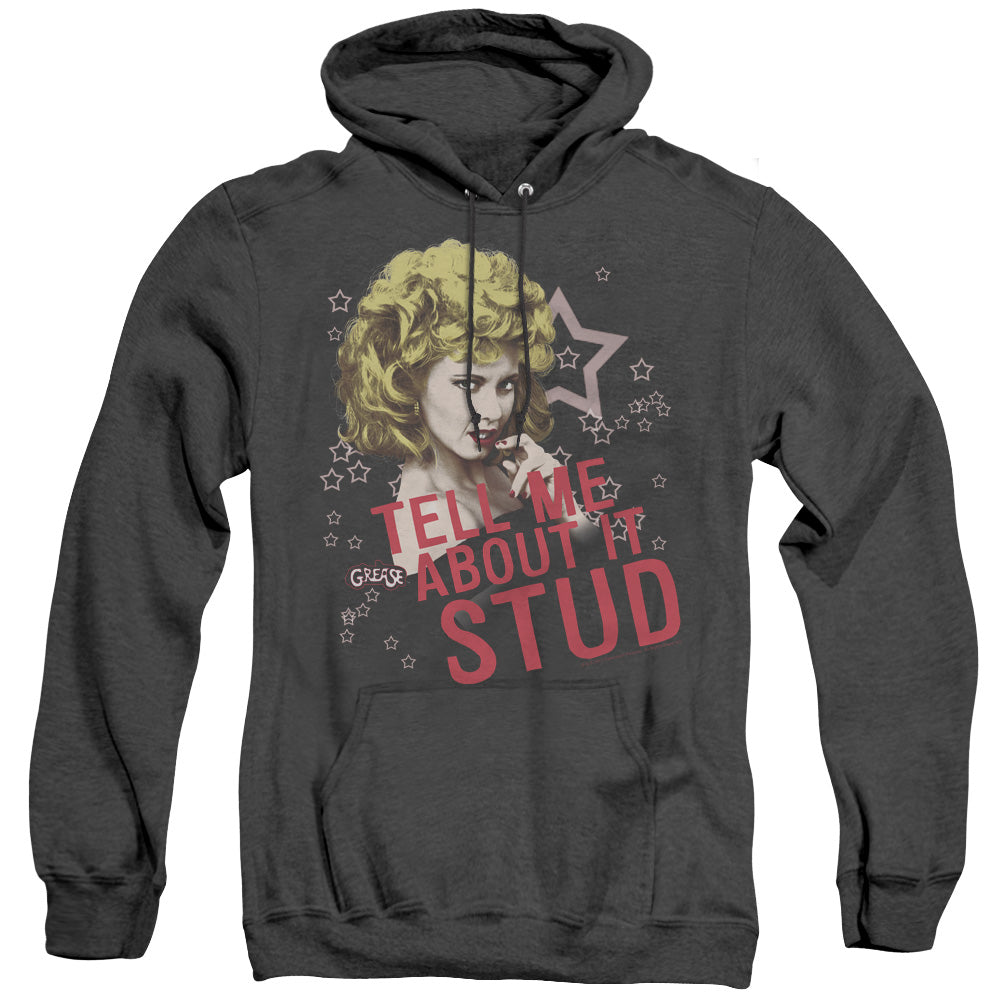 Grease Tell Me About It Stud Heather Mens Hoodie Black