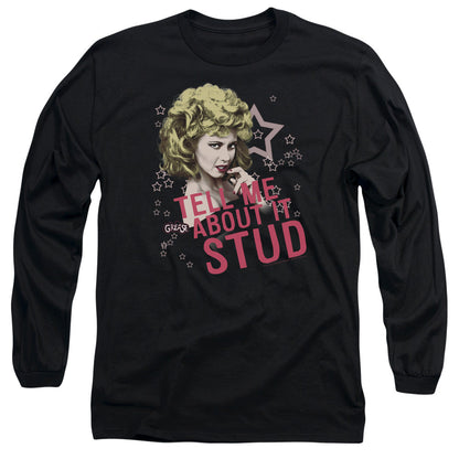 Grease Tell Me About It Stud Mens Long Sleeve Shirt Black Officially Licensed