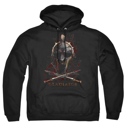 Gladiator Helmet Mens Hoodie Black