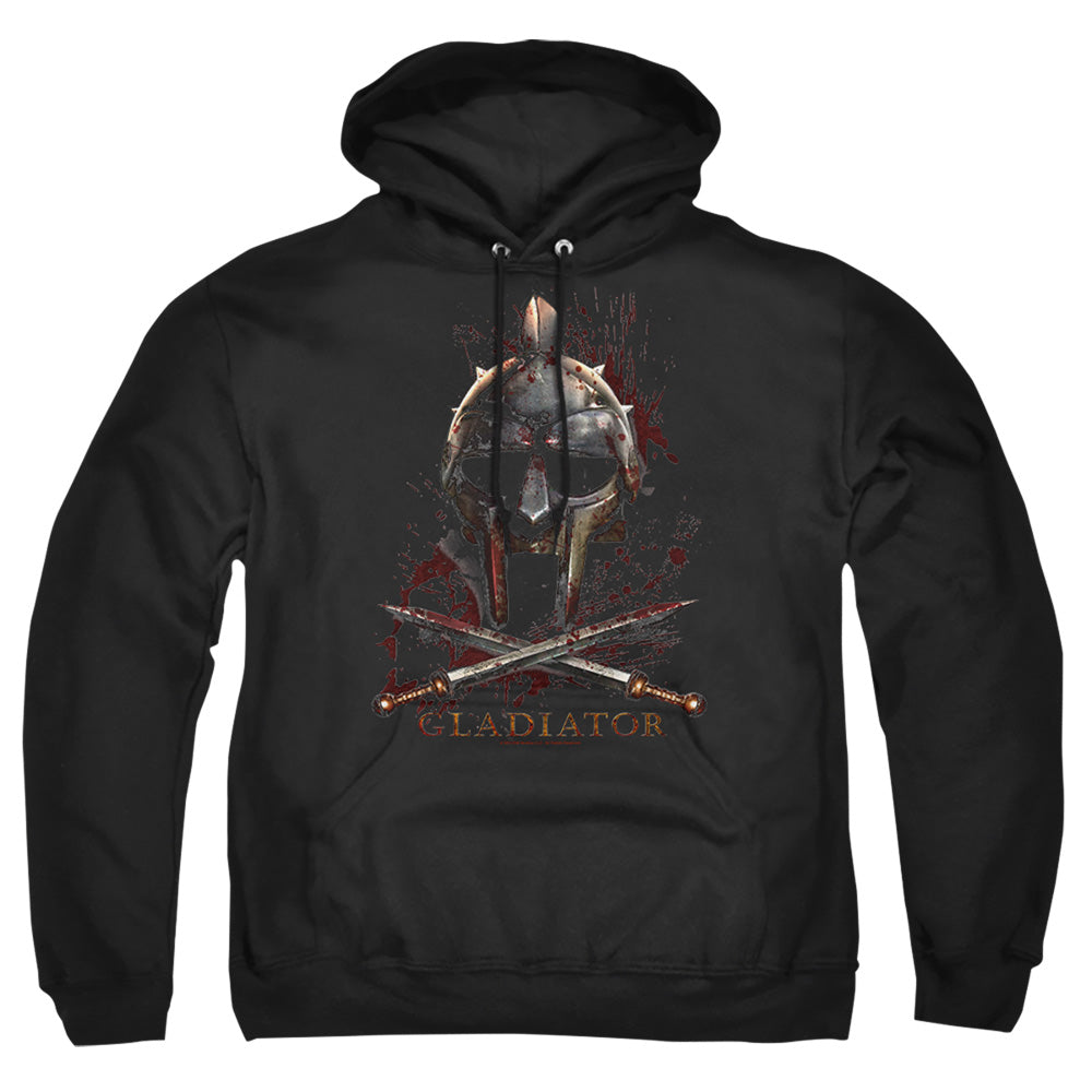 Gladiator Helmet Mens Hoodie Black