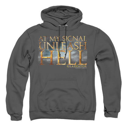 Gladiator Unleash Hell Mens Hoodie Black