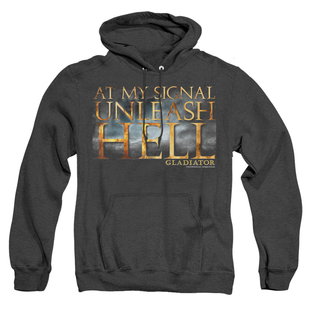 Gladiator Unleash Hell Heather Mens Hoodie Black