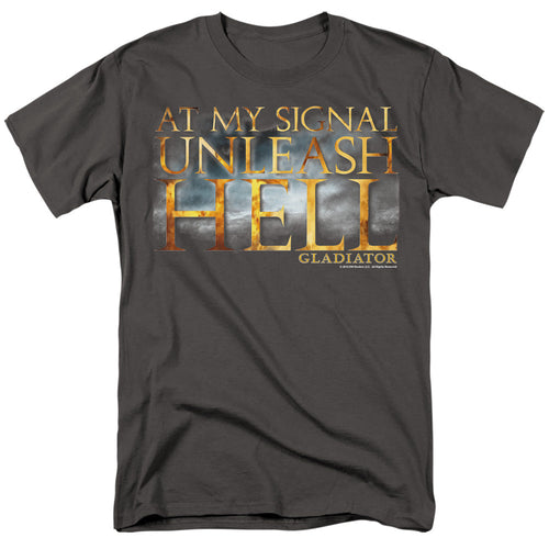 Gladiator Unleash Hell Mens T Shirt Black