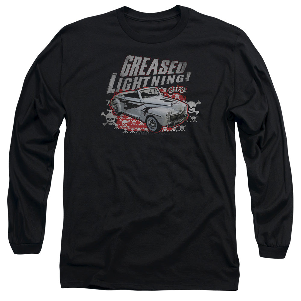 Grease Greased Lightening Mens Long Sleeve Shirt Black Officially Licensed
