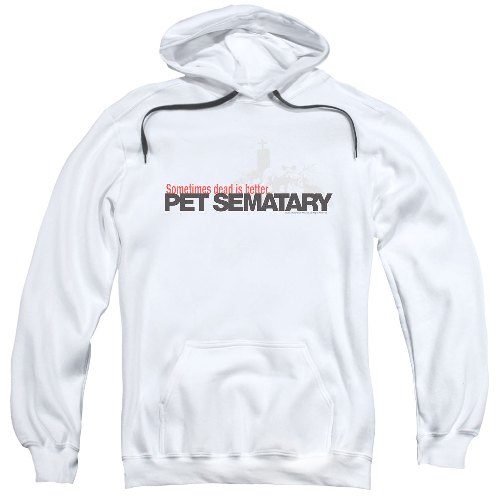 Pet Sematary Logo Mens Hoodie White