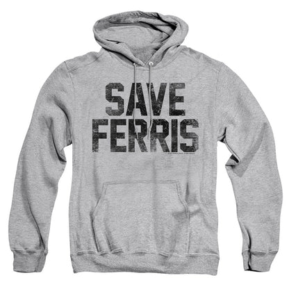 Ferris Bueller Save Ferris Mens Hoodie Athletic Heather