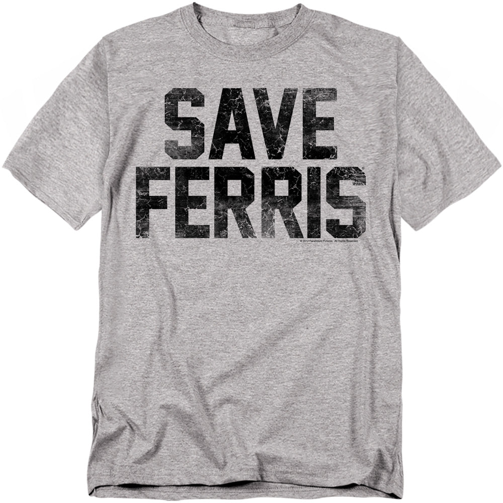 Ferris Bueller Save Ferris Mens T Shirt Athletic Heather