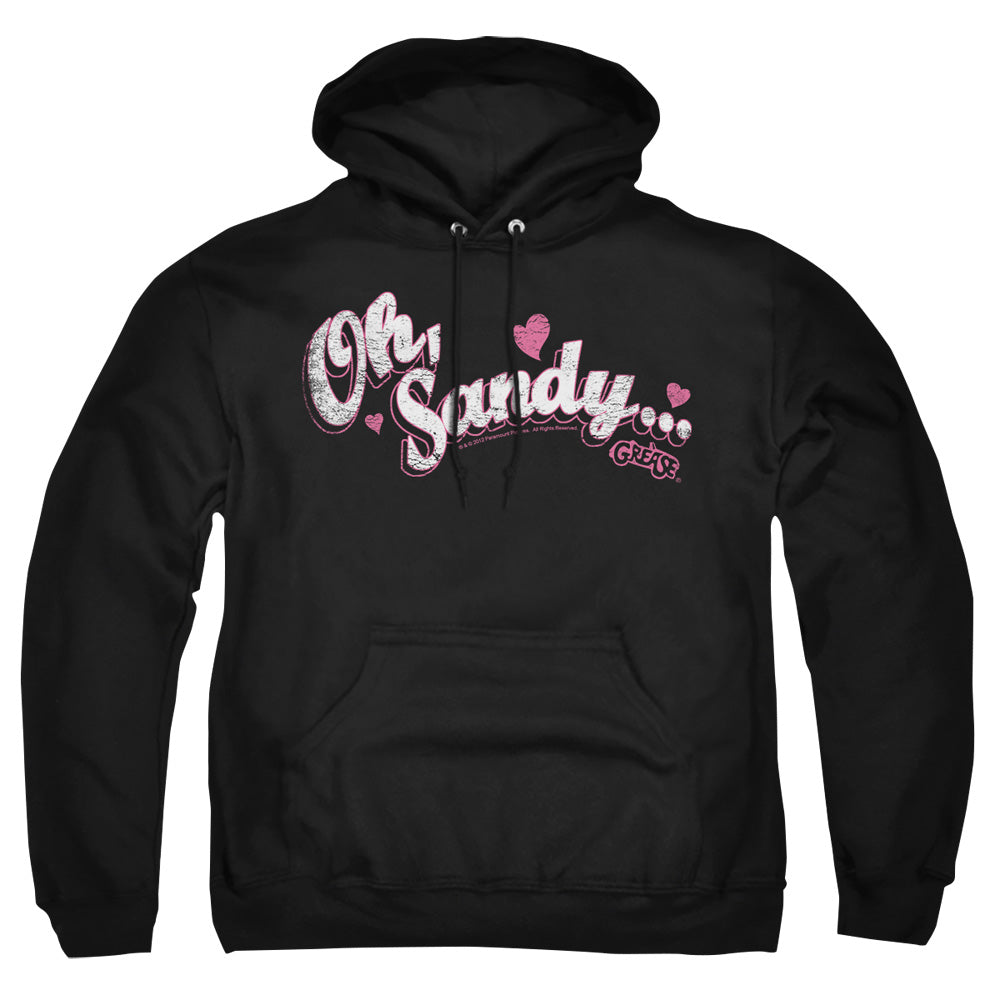 Grease Oh Sandy Mens Hoodie Black