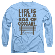 Load image into Gallery viewer, Forrest Gump Life Mens Long Sleeve Shirt Carolina Blue Officially Licensed
