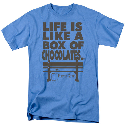Forrest Gump Life Mens T Shirt Carolina Blue