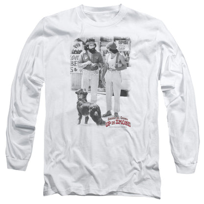 Up In Oke Square Mens Long Sleeve Shirt White