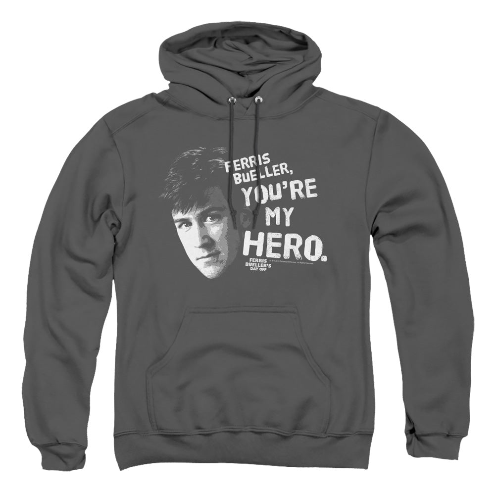 Ferris Bueller My Hero Mens Hoodie Charcoal