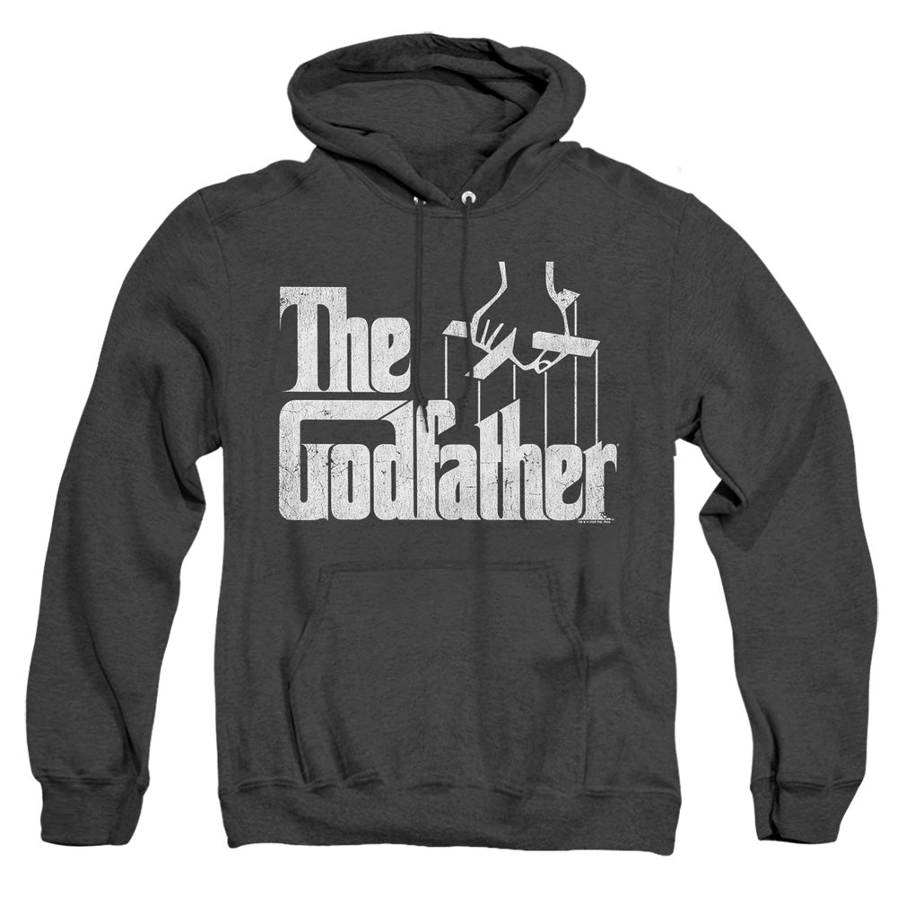 Godfather Logo Heather Mens Hoodie Black