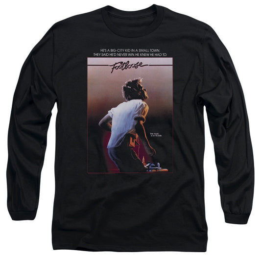 Footloose Poster Mens Long Sleeve Shirt Black Officially Licensed