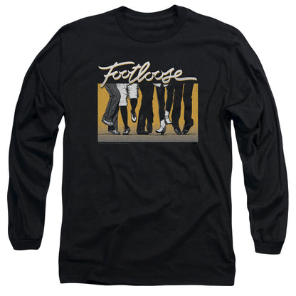 Footloose Dance Party Mens Long Sleeve Shirt Black Officially Licensed