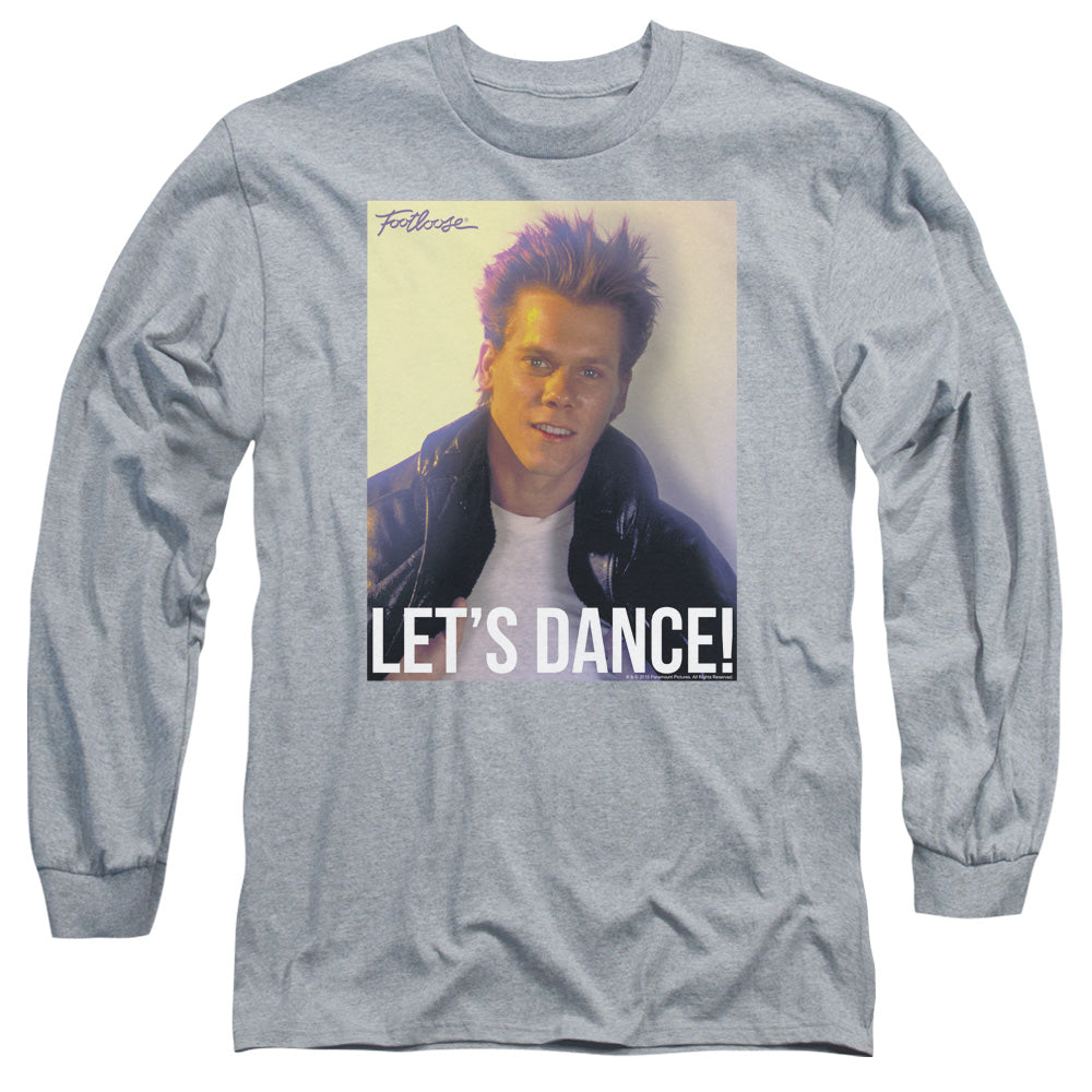 Footloose Lets Dance Mens Long Sleeve Shirt Athletic Heather Officially Licensed