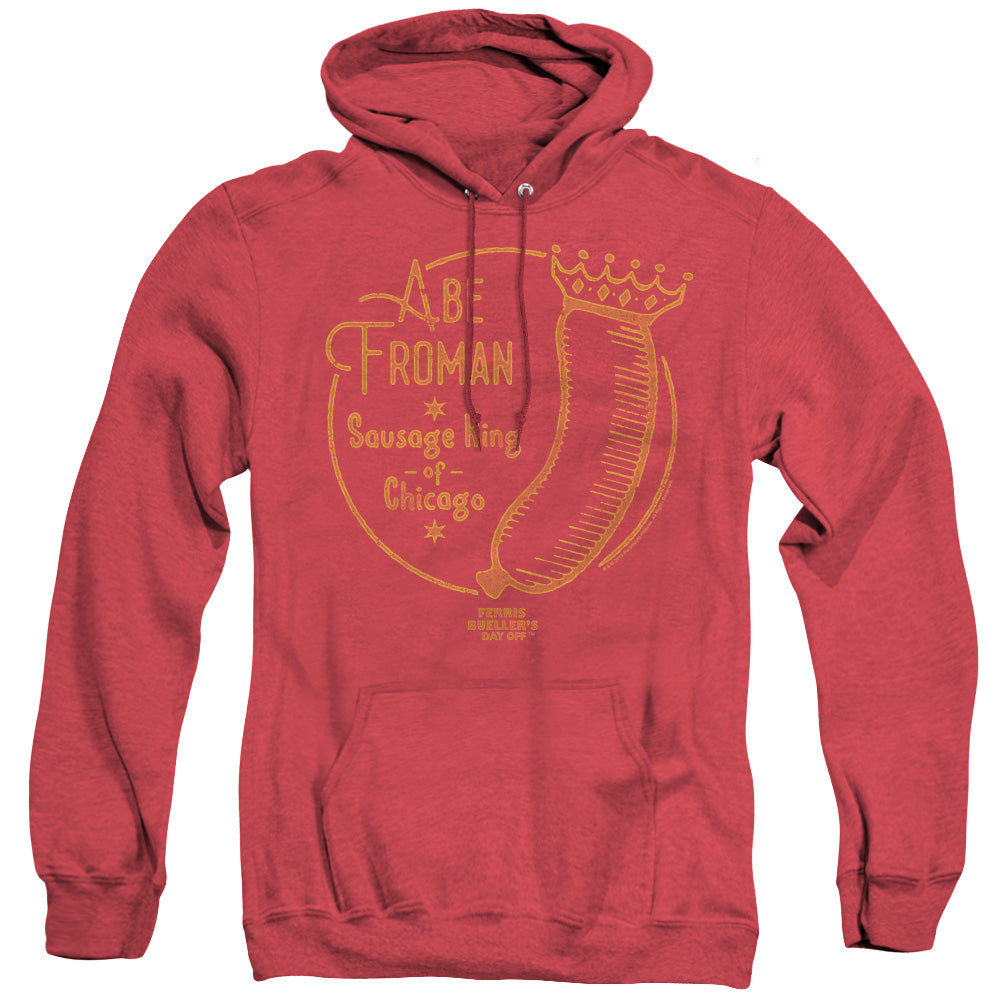 Ferris Bueller Abe Froman Heather Mens Hoodie Red