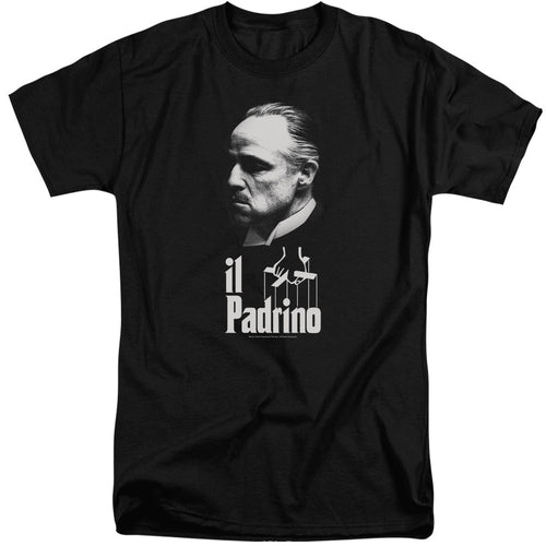 The Godfather II Padrino Mens Tall T Shirt Black