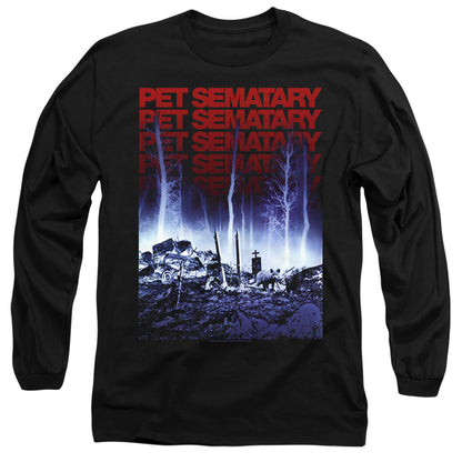 Pet Sematary Sematary Mens Long Sleeve Shirt Black