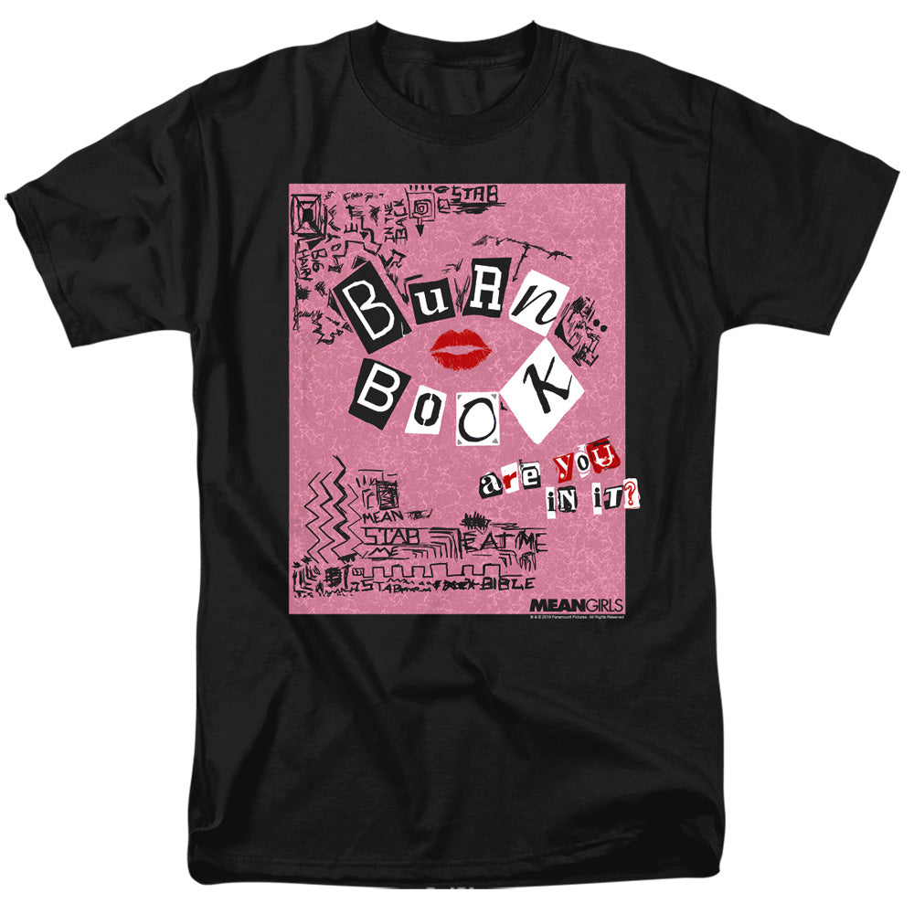 Mean Girls Burn Book Mens T Shirt Black