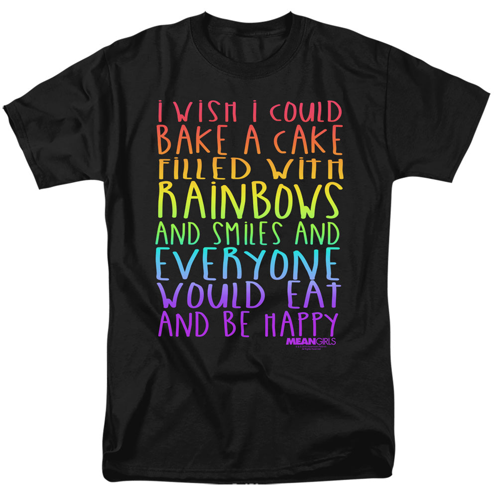 Mean Girls Rainbows And Cake Mens T Shirt Black