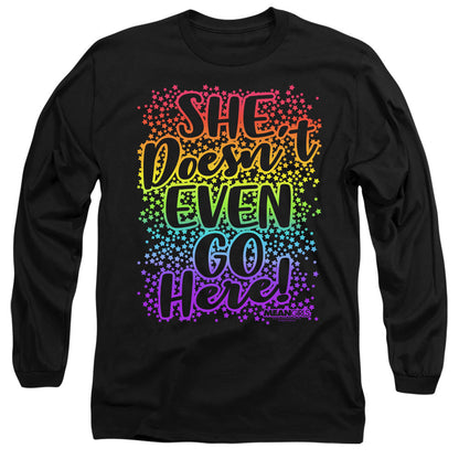 Mean Girls Doesnt Go Here Mens Long Sleeve Shirt Black