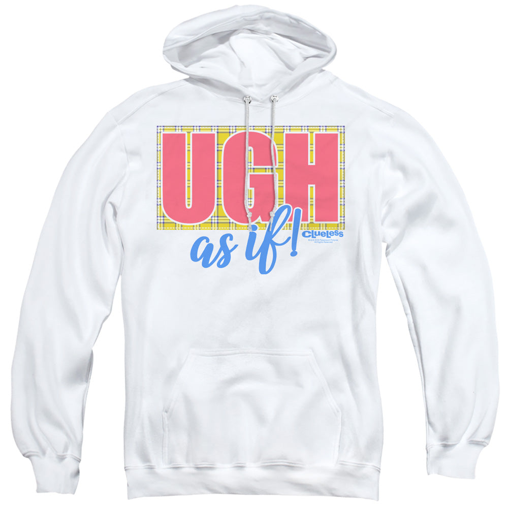 Clueless Ugh As If Mens Hoodie White