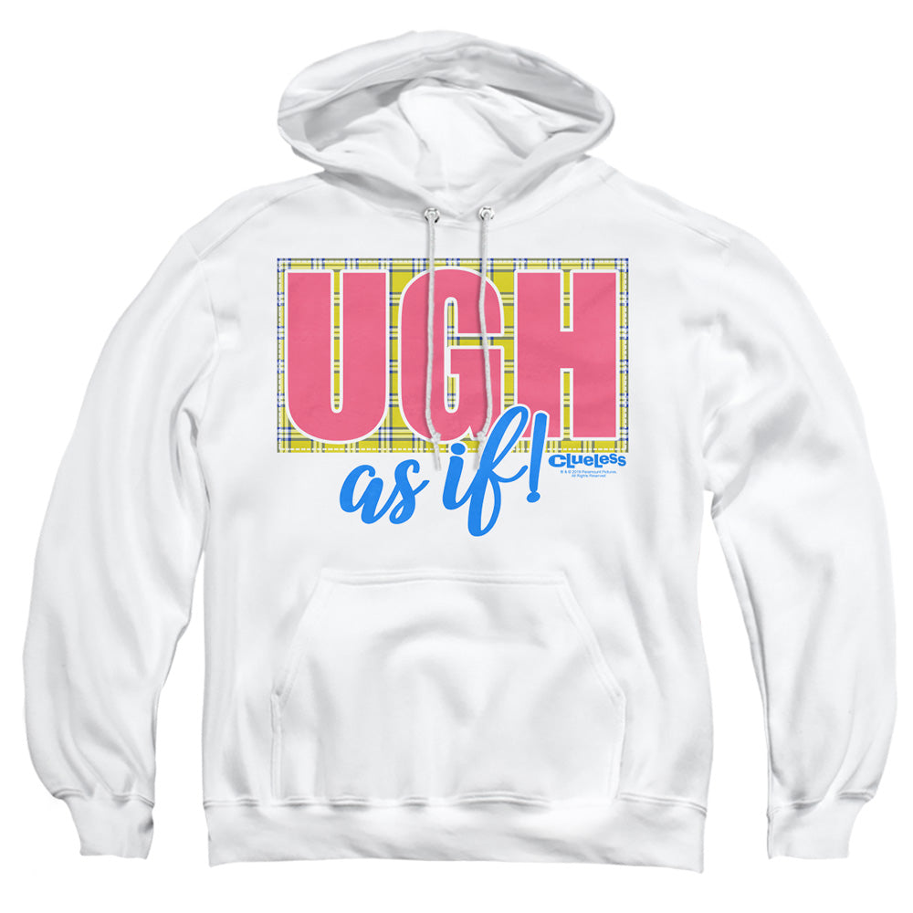 Clueless Ugh As If Mens Hoodie White