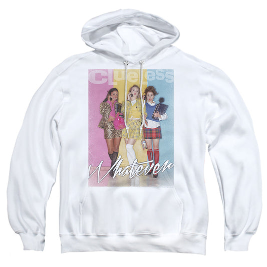 Clueless Whatever Mens Hoodie White