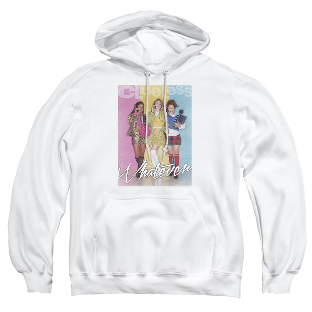 Clueless Whatever Mens Hoodie White