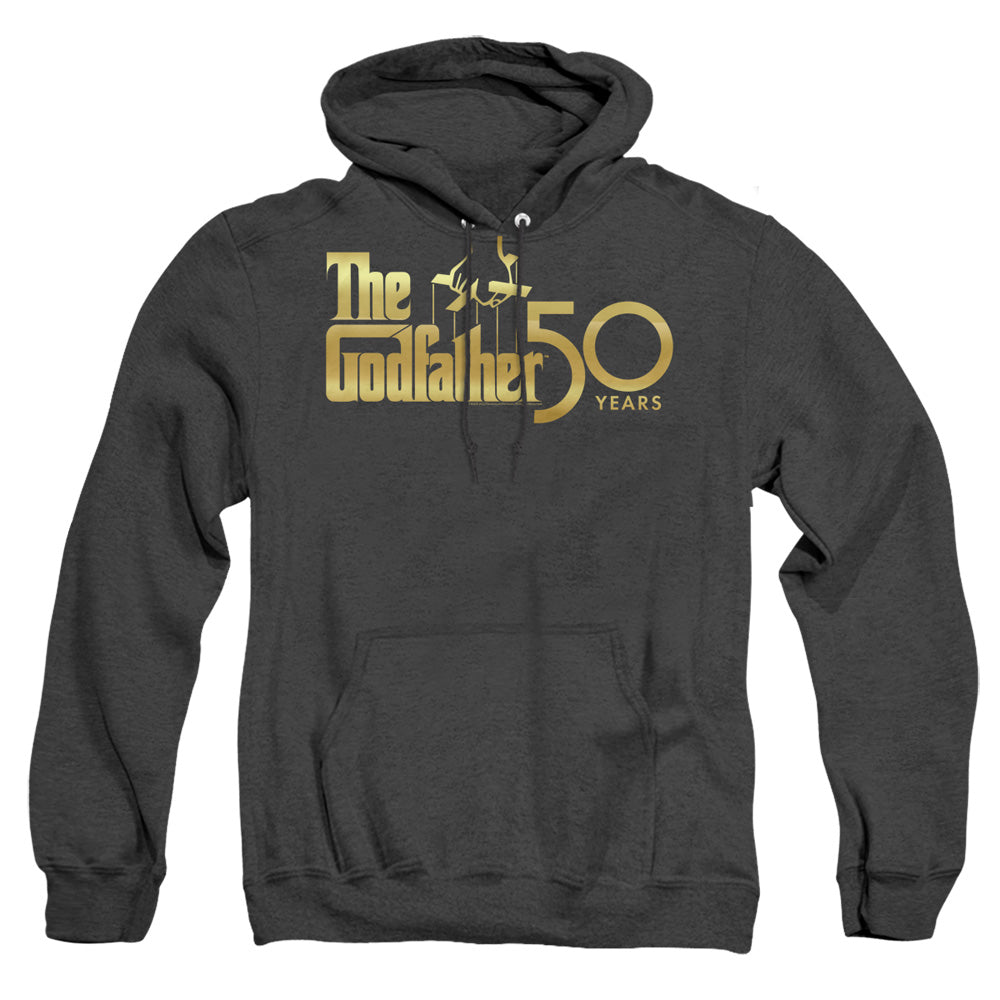 Godfather Godfather 50Th Logo Heather Mens Hoodie Black