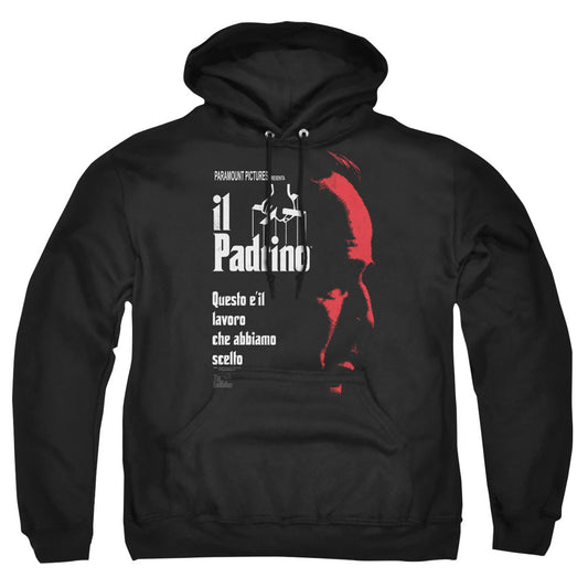 Godfather Italian Profile Mens Hoodie Black