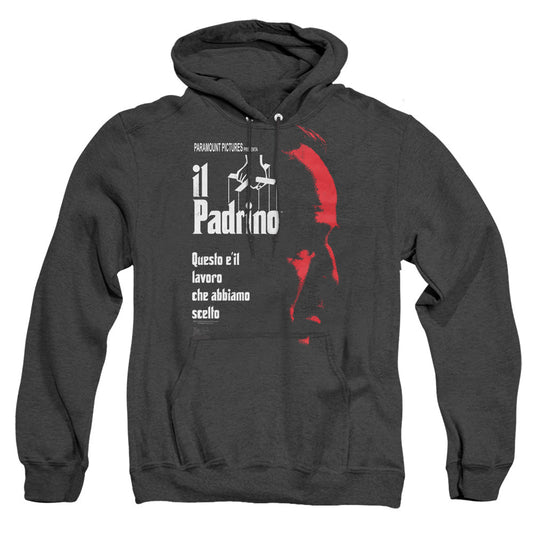 Godfather Italian Profile Heather Mens Hoodie Black