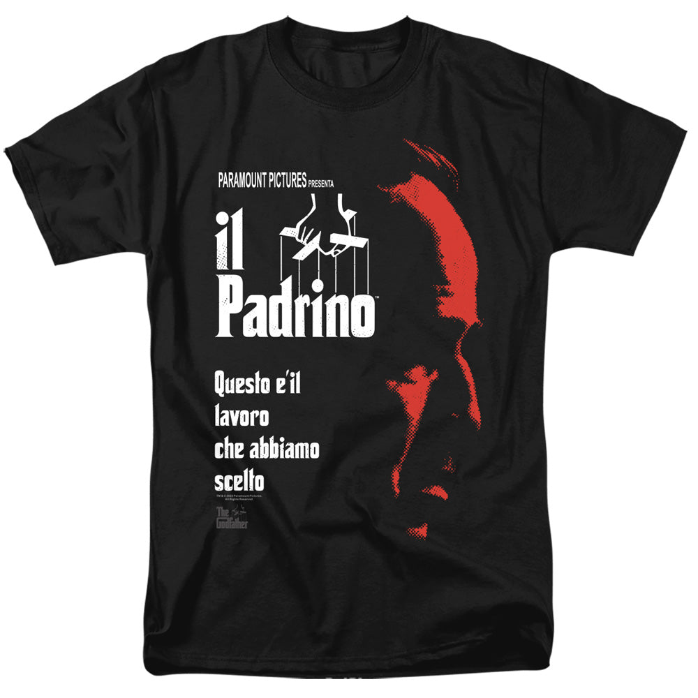 Godfather Italian Profile Mens T Shirt Black