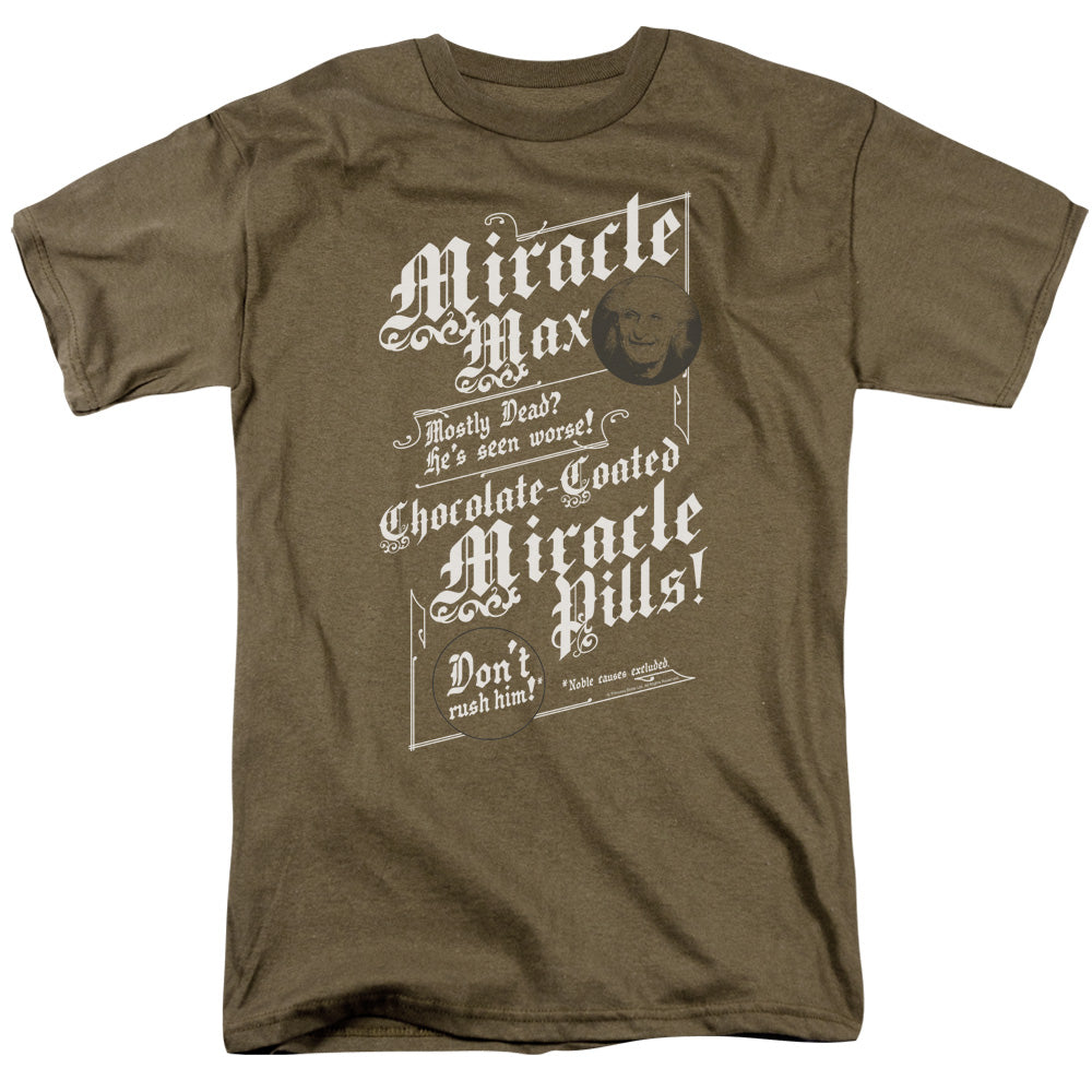 Princess Bride Miracle Max Mens T Shirt Safari Green